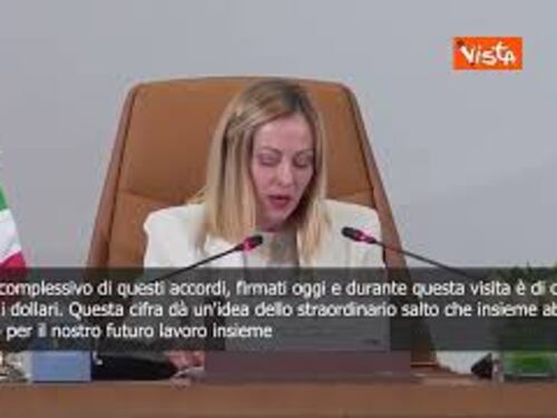 Meloni: Firmati accordi con l'Arabia Saudita del valore di 10 miliardi di dollari