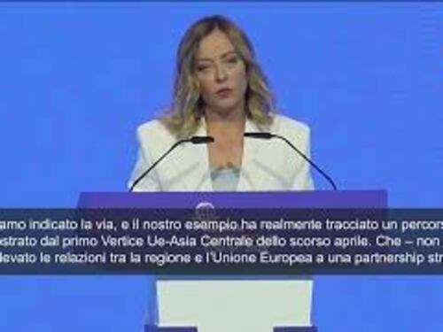 Meloni ad Astana: "Creare ponti è nel nostro Dna, è l'eredita di Marco Polo"