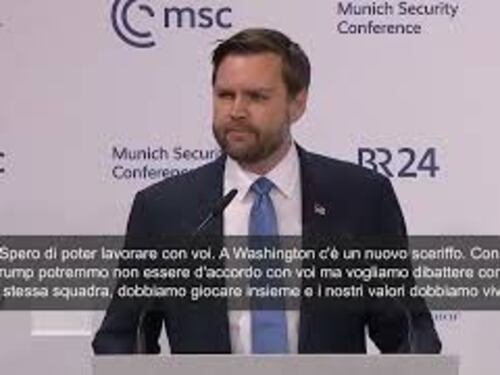 Jd Vance: "C'è un nuovo sceriffo a Washington. Usa nella stessa squadra"