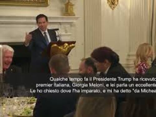 Marco Rubio su Meloni: Parla inglese eccellente, l'ha imparato con canzoni Michael Jackson