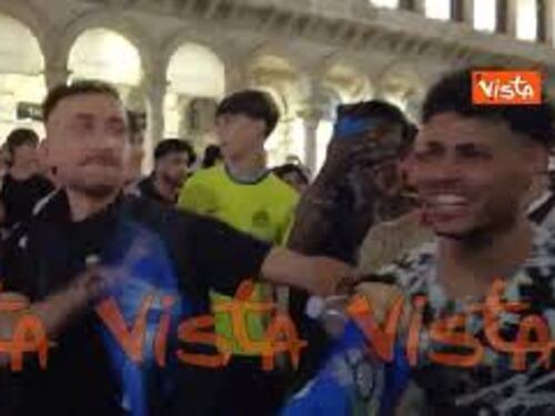Sconfitta dell'Inter in finale di Champions, ma in Piazza Duomo i tifosi hanno festeggiato lo stesso