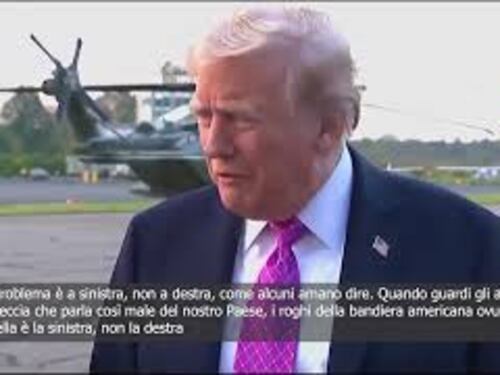 Trump: Il problema è a sinistra, la feccia che parla male del nostro Paese è di sinistra