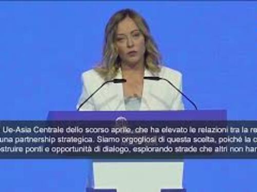 Meloni ad Astana: Italia ha tracciato la rotta col primo Vertice Ue-Asia Centrale