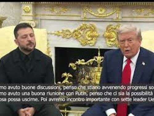 Trump con Zelensky alla Casa Bianca: Abbiamo avuto buone discussioni, progressi sostanziali