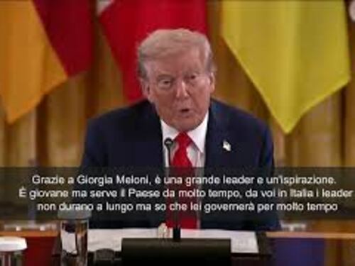 Trump elogia Meloni alla Casa Bianca: Grande leader, è giovane ma governerà molto a lungo