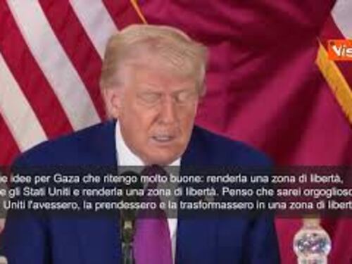 Trump: "Ci prenderemo Gaza per trasformarla in una zona di libertà"