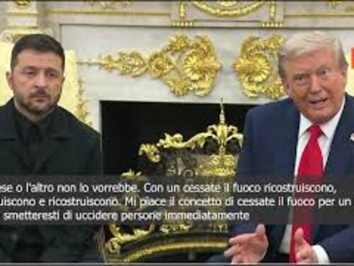 Trump alla Casa Bianca con Zelensky: Non c'è bisogno di un cessate il fuoco