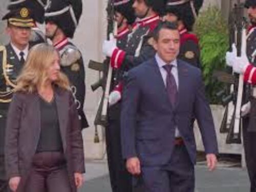 La premier Meloni incontra a Palazzo Chigi il Presidente dell'Ecuador Daniel Noboa