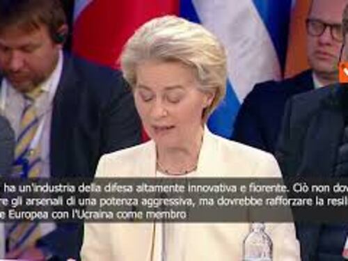 Von der Leyen: Investimento in sovranità Ucraina per prevenire altre guerre