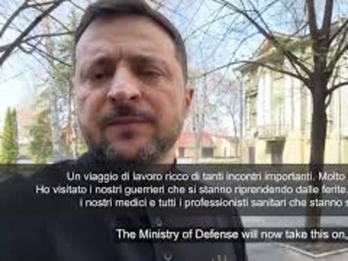 Zelensky a Dnipro: Ho visitato soldati feriti, grazie a loro e a medici che salvano vite