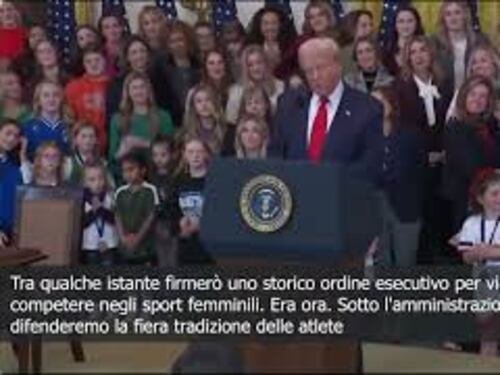 Trump: Gli uomini non imbroglieranno più, gli sport femminili saranno solo per donne