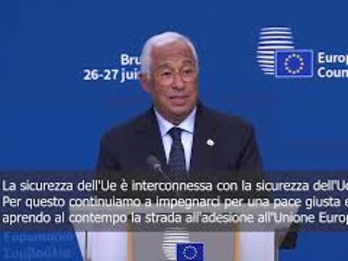 Costa: Continuiamo a lavorare per pace giusta in Ucraina e ad adottare sanzioni contro Russia