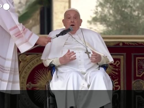 Il Papa in piazza: "Buona Domenica delle Palme!"