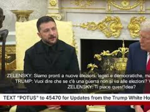 Zelensky: "No a nuove elezioni durante la guerra". Trump scherza: "Vale anche qui da noi?"