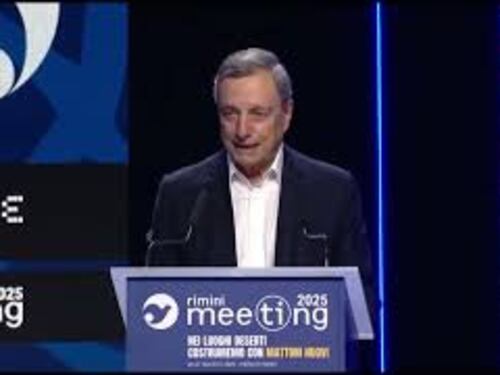 Draghi al Meeting di Rimini: "Ue marginale e spettatrice su Ucraina, Iran e Gaza"