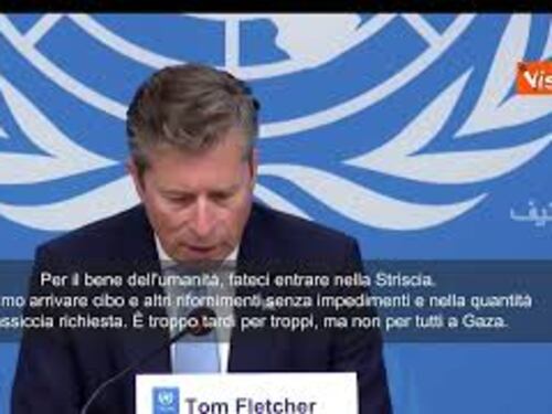 Tom Fletcher (Onu): "A Gaza carestia, a rischio 132.000 bimbi"