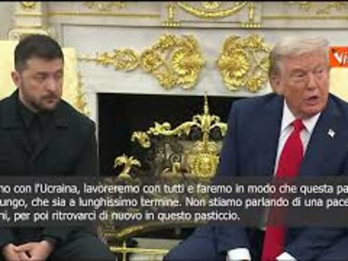 Trump con Zelensky alla Casa Bianca: Faremo in modo di raggiungere una pace lunghissima