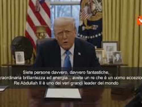 Trump a popolo Giordania: "Re Abdullah II uno dei veri grandi leader del mondo"