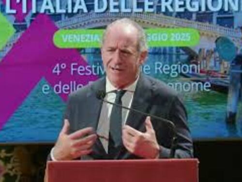 Zaia a Festival Regioni: Vicinanza Mattarella dimostra che nostri temi sono vicini ai cittadini