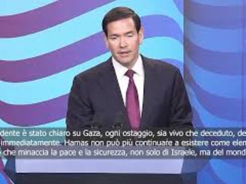 Rubio (USA) a Gerusalemme: Ogni ostaggio deve tornare a casa Hamas non può continuare a esistere