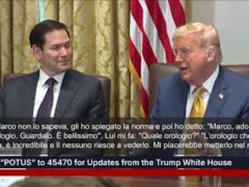 Siparietto tra Trump e Rubio sull'orologio a pendolo nel gabinetto Presidenziale