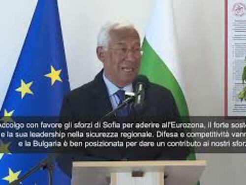 Costa a Sofia: Positivi gli sforzi sull'euro e il sostegno a Kiev