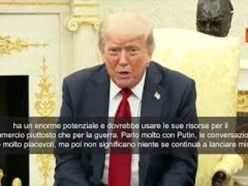 Trump: Molto insoddisfatto da Russia. Senza accordo entro 50 giorni, avranno Dazi del 100%