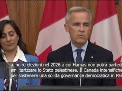 Carney: Il Canada riconoscerà lo Stato di Palestina a settembre