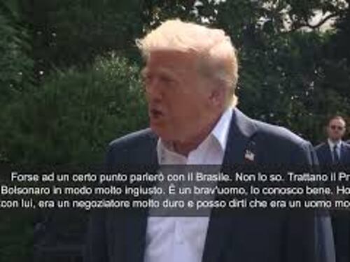 Trump: Dazi del 50% al Brasile? Trattano male Bolsonaro, è un uomo onesto