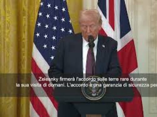 Trump: "Raggiunta intesa sulle terre rare, Zelensky la firmerà"