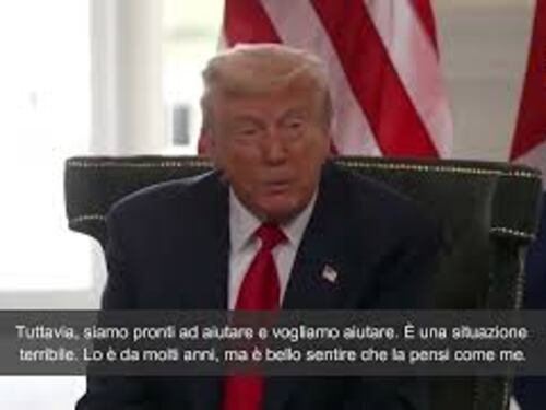 Guerra a Gaza, Trump: "Situazione terribile, dobbiamo sfamare i bambini palestinesi"
