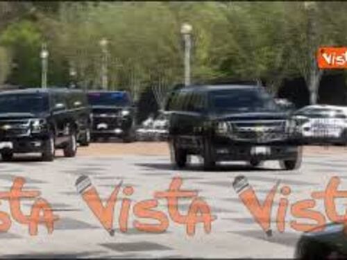 Meloni a Washington, l'arrivo alla Blair House, alloggio dove è ospitata da Trump durante la visita