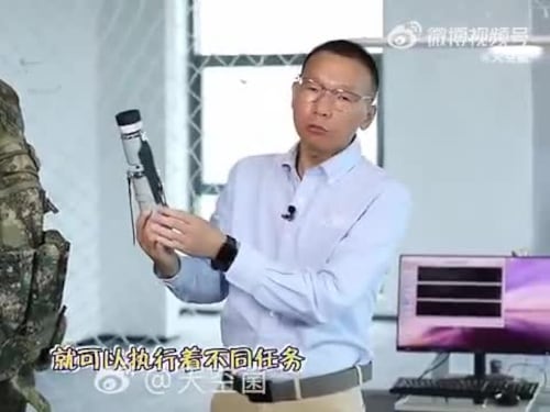 Il nuovo mini drone della Cina in azione