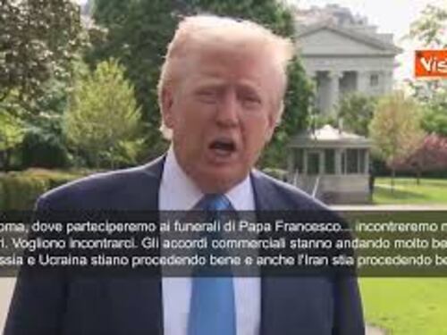Trump in partenza per Roma per funerali Papa Francesco: “Avrò incontri con i leader”