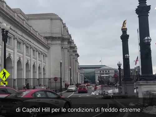 Arriva il gelo a Washington, l'Inauguration day di Trump si sposta all'interno