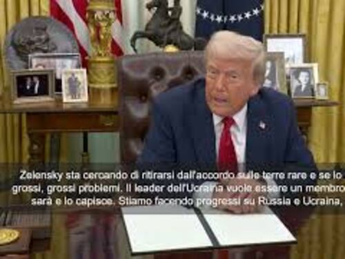 Trump: "Zelensky cerca di ritirarsi da intesa terre rare, sarebbe un grosso problema"