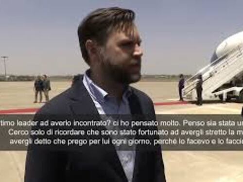 Jd Vance su Papa Francesco: Una benedizione essere stato l'ultimo leader ad averlo incontrato