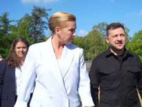 Zelensky a Copenaghen incontra Prima ministra danese Mette Frederiksen