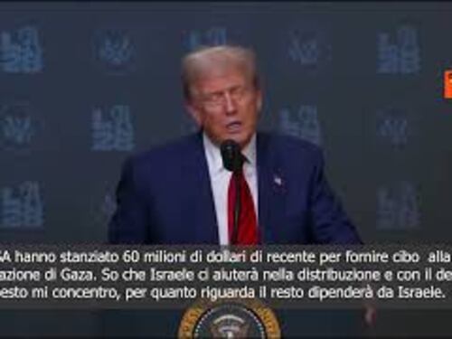 Trump: Sostengo invasione Israele a Gaza? Mi occupo di sfamare la gente, è decisione di Israele