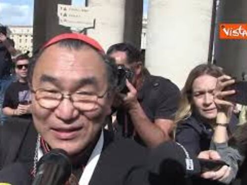 Mons. Kikuchi (arcivescovo Tokyo): "Clima amichevole, spero che il Conclave sia breve"
