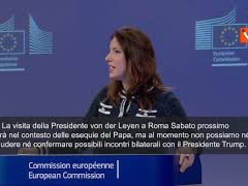 Commissione Ue: Von der Leyen a Roma per esequie Papa, non esclusi bilaterali con Trump