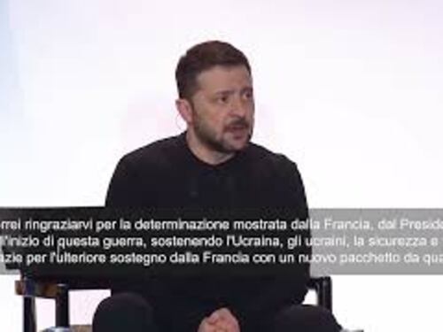 Zelensky: "Grazie a Francia per nuovi aiuti militari da 2 miliardi di euro"
