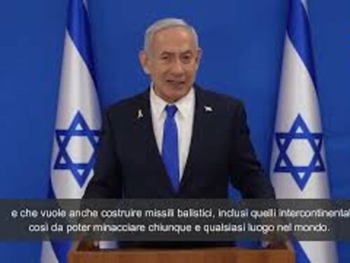 Netanyahu: "Israele si batte per la libertà contro il regime dell'Iran"