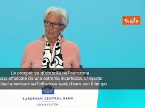 Dazi Usa, Lagarde (Bce): “Impatto su inflazione sarà chiaro con il tempo”