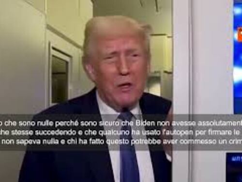 Trump dichiara nulle le grazie di Biden: "Non ne sapeva nulla. Firmate con l'Autopen”