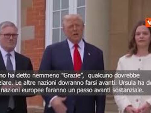 Gaza, Trump a Londra: Priorità è sfamare le persone, anche Ue si farà avanti