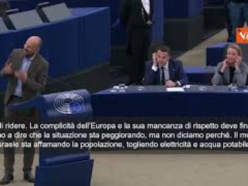 Ristate al Parlamento Ue mentre si parla di Gaza, rabbia deputato belga Botenga: Vergogna