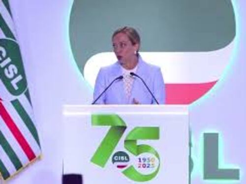 Meloni a congresso Cisl: Per Governo centrale confronto con parti sociali