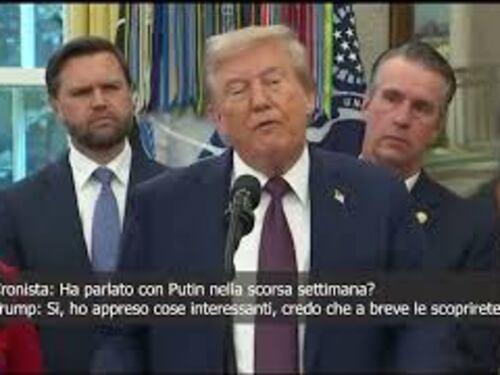 Trump: Ho parlato con Putin, scoprirete cose interessanti a breve