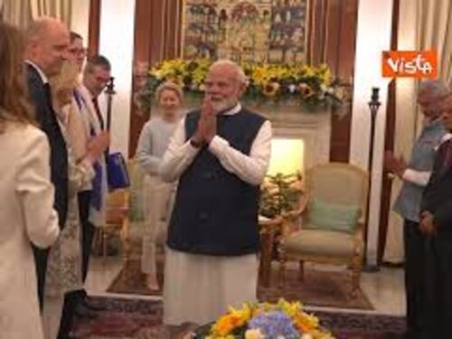 Von der Leyen incontra il Primo ministro indiano Narendra Modi